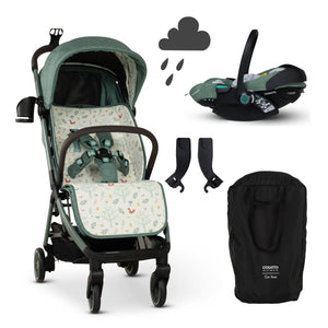 Cosatto Travel Systems Cosatto Woosh City Recline Car Seat Bundle - Meadow