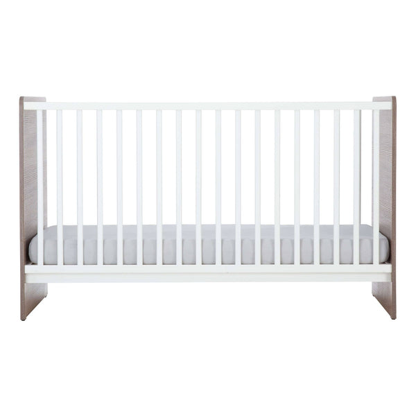 Cuddleco Cot Beds CuddleCo Enzo Cot Bed - Truffle Oak/White