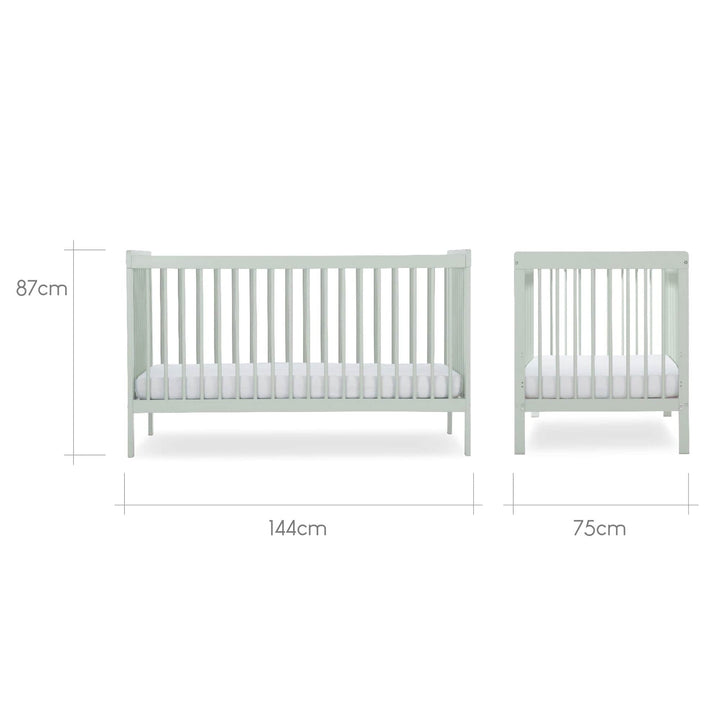 Cuddleco Cot Beds CuddleCo Nola Cot bed - Sage Green