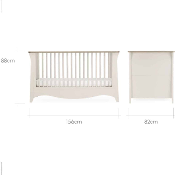 Cuddleco Furniture Sets CuddleCo Clara Cot Bed Cashmere