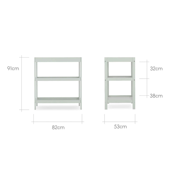 Cuddleco Furniture Sets CuddleCo Nola 2pc Set Changer and Cot Bed - Sage Green