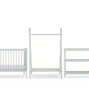 Cuddleco Furniture Sets CuddleCo Nola 3pc Set Changer, Cot Bed and Clothes Rail - Sage Green