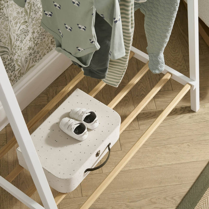 Cuddleco Furniture Sets CuddleCo Nola Clothes Rail - White & Natural