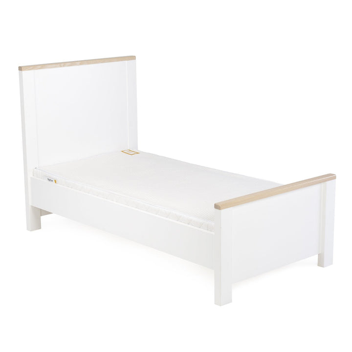 Cuddleco Nursery Furniture CuddleCo Luna 2 Piece Nursery Furniture Set (Cot Bed & Dresser) - White & Oak