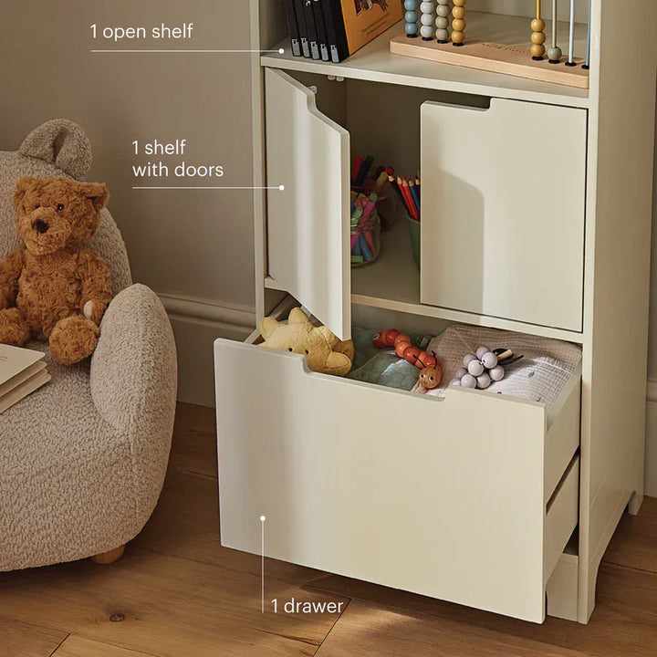 CuddleCo Play House Storage Unit Pebble | Kids Toy Storage Cupboard UK ...