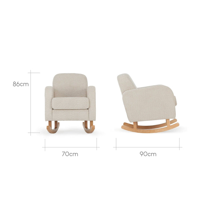 Cuddleco Nursing Chairs CuddleCo Etta Boucle Nursing Chair - Mushroom