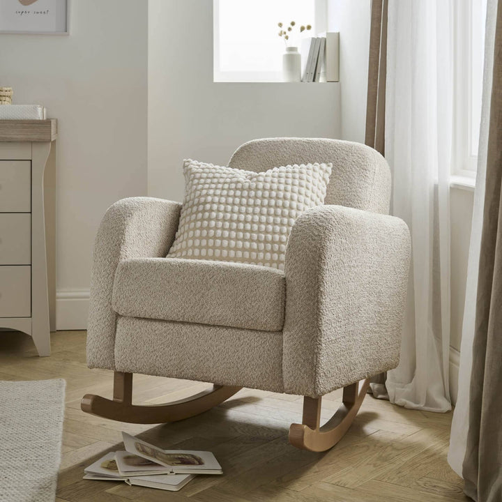 Cuddleco Nursing Chairs CuddleCo Etta Boucle Nursing Chair - Mushroom