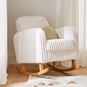 Cuddleco Nursing Chairs CuddleCo Etta Faux Fur Nursing Chair - Cream