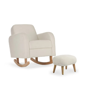 Cuddleco Nursing Chairs CuddleCo Etta Nursing Chair with Footstool - Boucle Off White