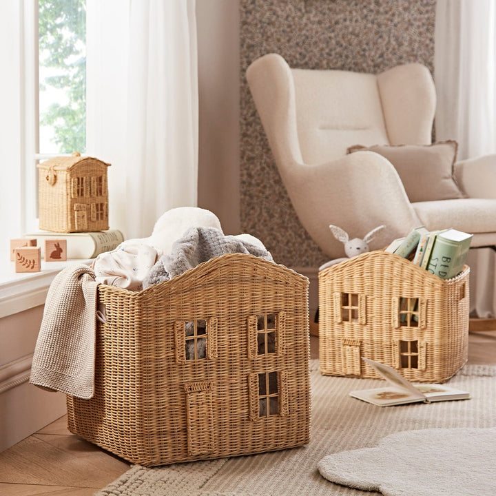 Cuddleco Storage Cuddleco Country Cottage Set 3 Baskets - Rattan