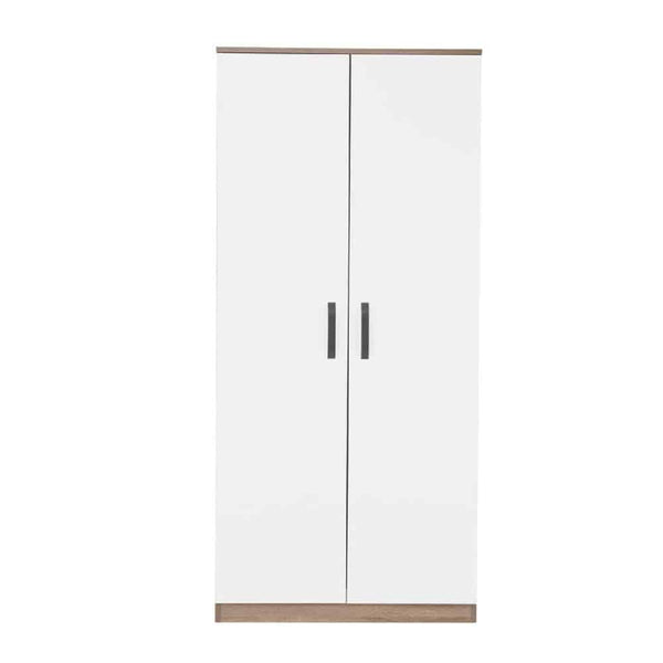 Cuddleco Wardrobes CuddleCo Enzo Wardrobe - Truffle Oak/White