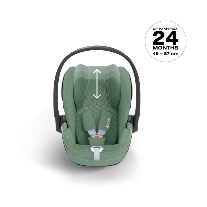leaf green cybex Cybex Cloud T i-Size PLUS Rotating Infant Car Seat Leaf Green