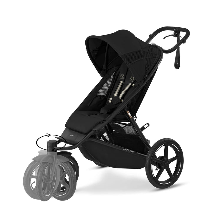 Cybex AVI Spin Wheel Pushchair Moon Black1