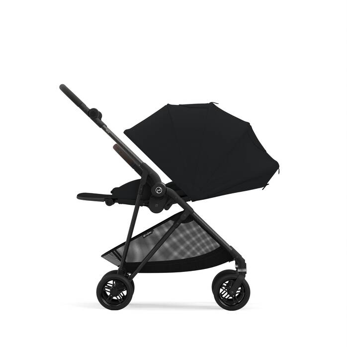 Cybex Compact Strollers Cybex Melio Carbon Stroller & Carrycot - Magic Black (2024)