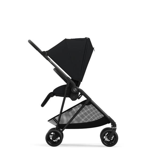 Cybex Compact Strollers Cybex Melio Carbon Stroller & Carrycot - Magic Black (2024)