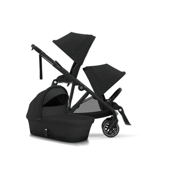 Cybex double pushchairs Cybex eGazelle S Double Pushchair - Black/Moon Black