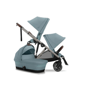 Cybex double pushchairs Cybex eGazelle S Double Pushchair - Taupe/Stormy Blue