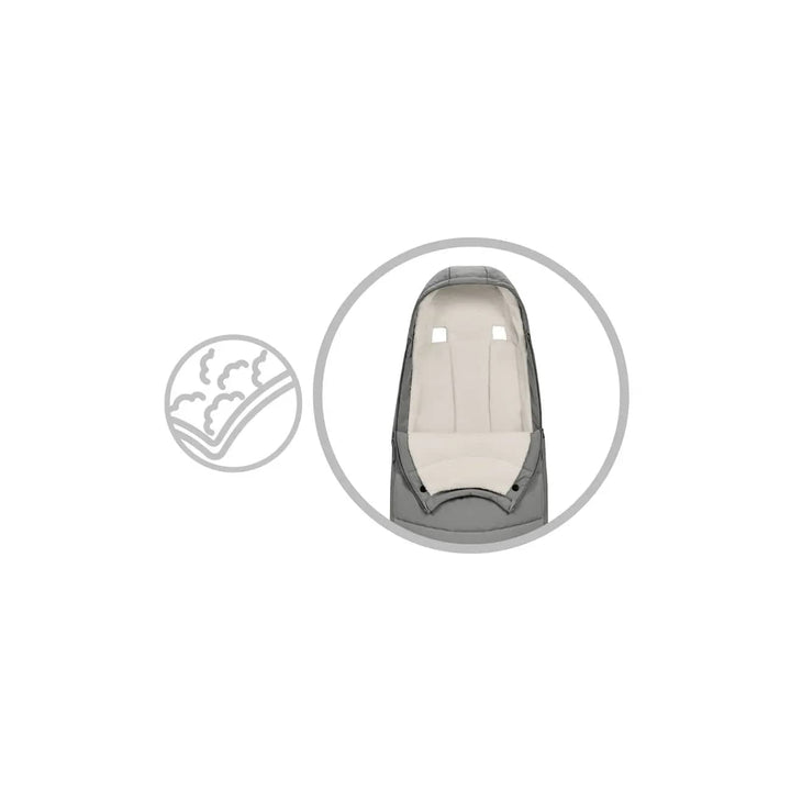 Cybex Footmuffs Cybex Platinum Footmuff - Mirage Grey