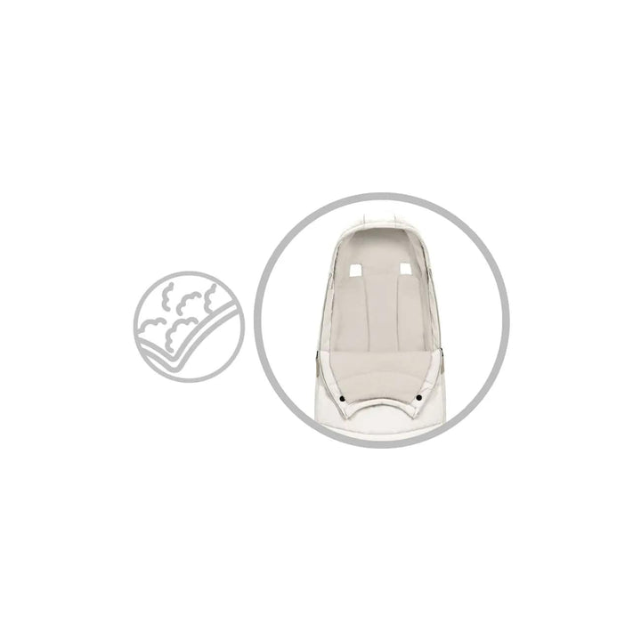 Cybex Footmuffs Cybex Platinum Footmuff - Off White