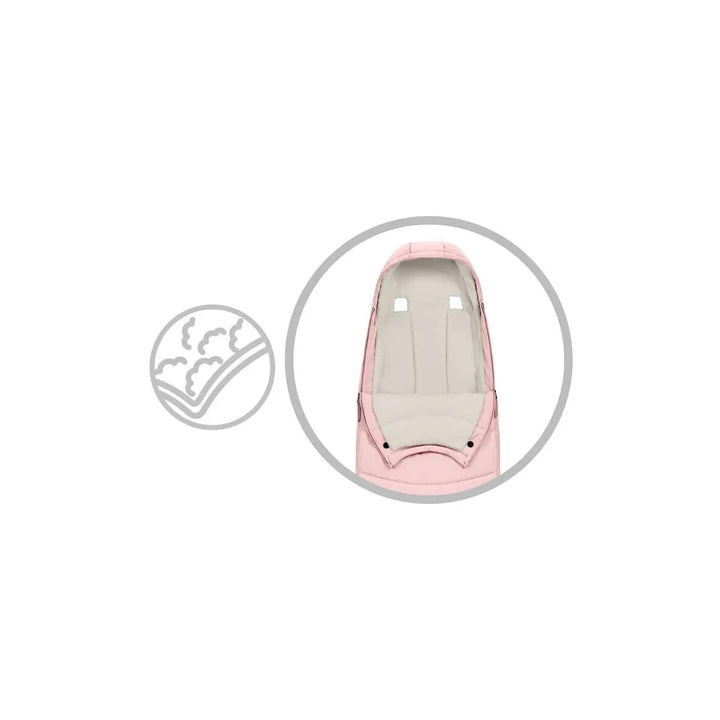 Cybex Footmuffs Cybex Platinum Footmuff - Peach Pink