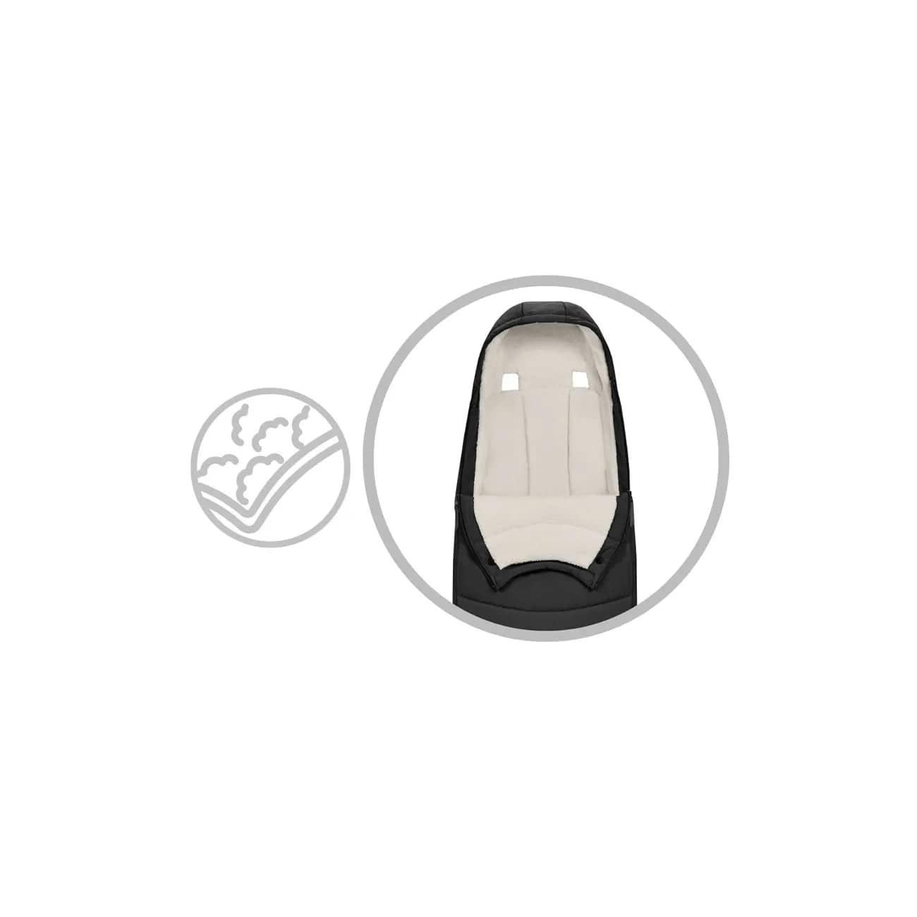 Cybex car top seat footmuff