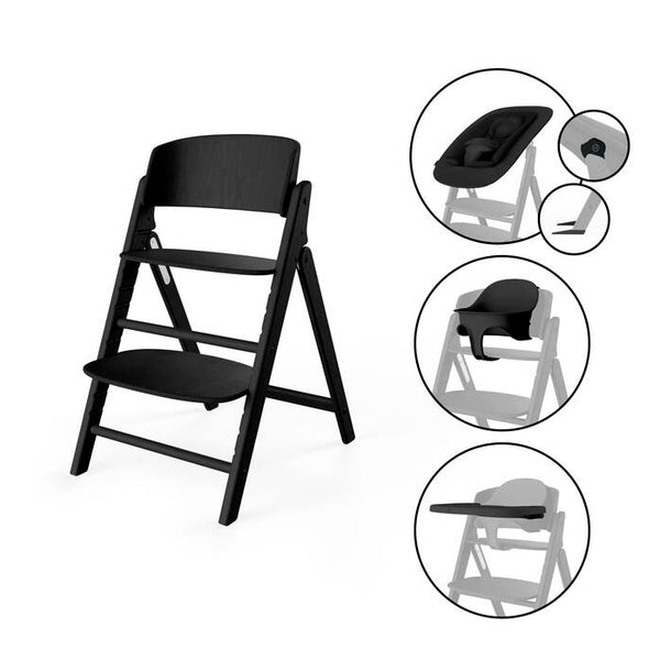 Cybex Highchairs Cybex Click & Fold 4in1 Highchair - Stunning Black
