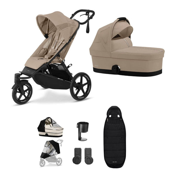 Cybex Prams & Pushchairs Cybex AVI Spin Essential Bundle - Almond Beige