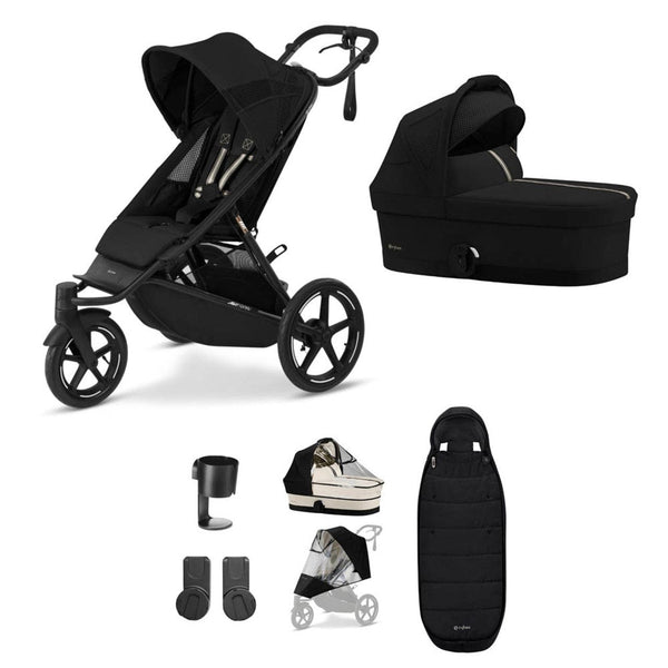 Cybex Prams & Pushchairs Cybex AVI Spin Essential Bundle - Moon Black