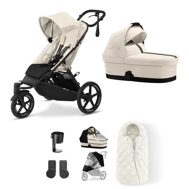 Cybex Prams & Pushchairs Cybex AVI Spin Essential Bundle - Seashell Beige