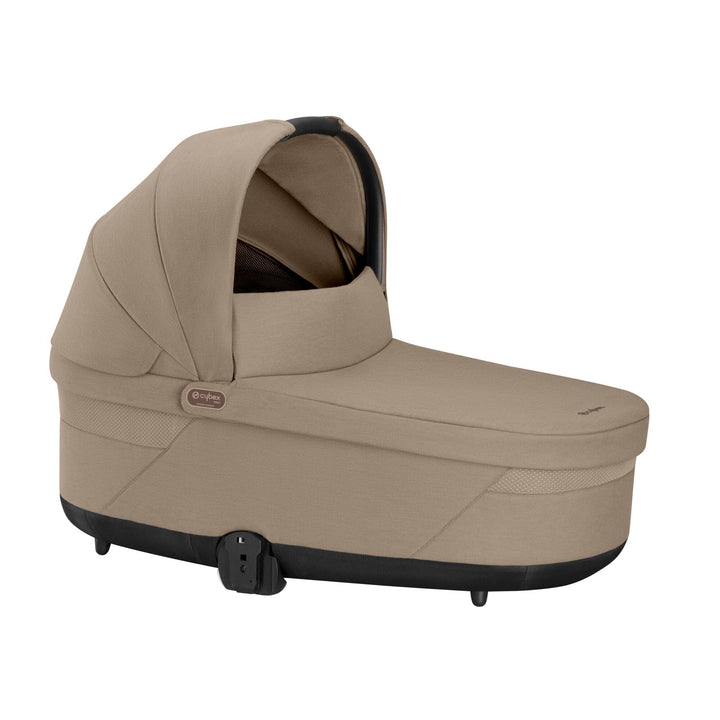 Cybex Prams & Pushchairs Cybex Balios S Lux Black Frame and Carrycot - Almond Beige