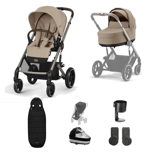 Cybex Prams & Pushchairs Cybex Balios S Lux Essential Bundle - Almond Beige