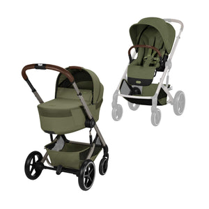 Cybex Prams & Pushchairs Cybex Balios S Lux incl. Foldable Carrycot - Moss Green
