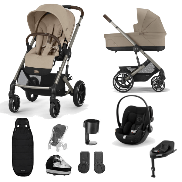 Cybex Prams & Pushchairs Cybex Balios S Lux Luxury Cloud G Bundle - Almond Beige