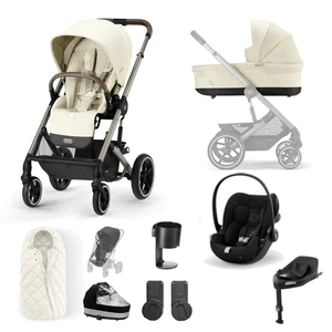 Cybex Prams & Pushchairs Cybex Balios S Lux Luxury Cloud G Bundle - Taupe / Seashell Beige