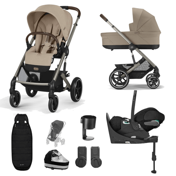 Cybex Prams & Pushchairs Cybex Balios S Lux Luxury Cloud T Bundle - Almond Beige