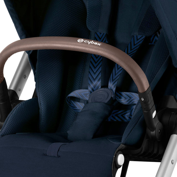 Cybex Prams & Pushchairs Cybex Balios S Lux Silver Frame and Carrycot - Ocean Blue