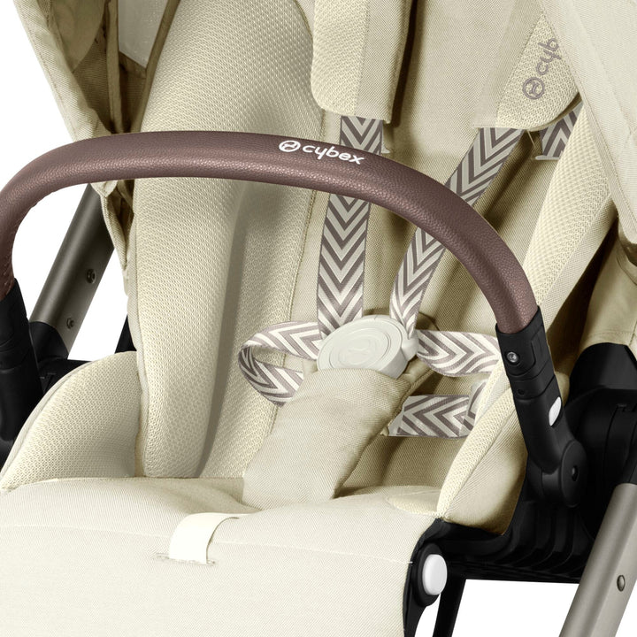 Cybex Prams & Pushchairs Cybex Balios S Lux Taupe Frame and Carrycot - Seashell Beige