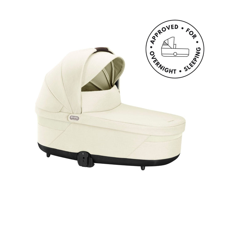 Cybex Prams & Pushchairs Cybex Balios S Lux Taupe Frame and Carrycot - Seashell Beige