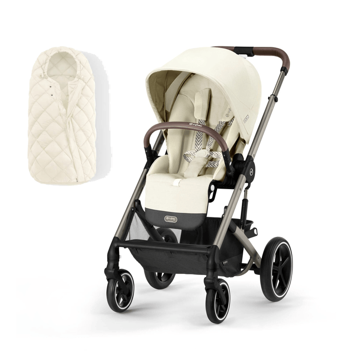 Cybex Prams & Pushchairs Cybex Balios S Lux with Footmuff - Seashell Beige