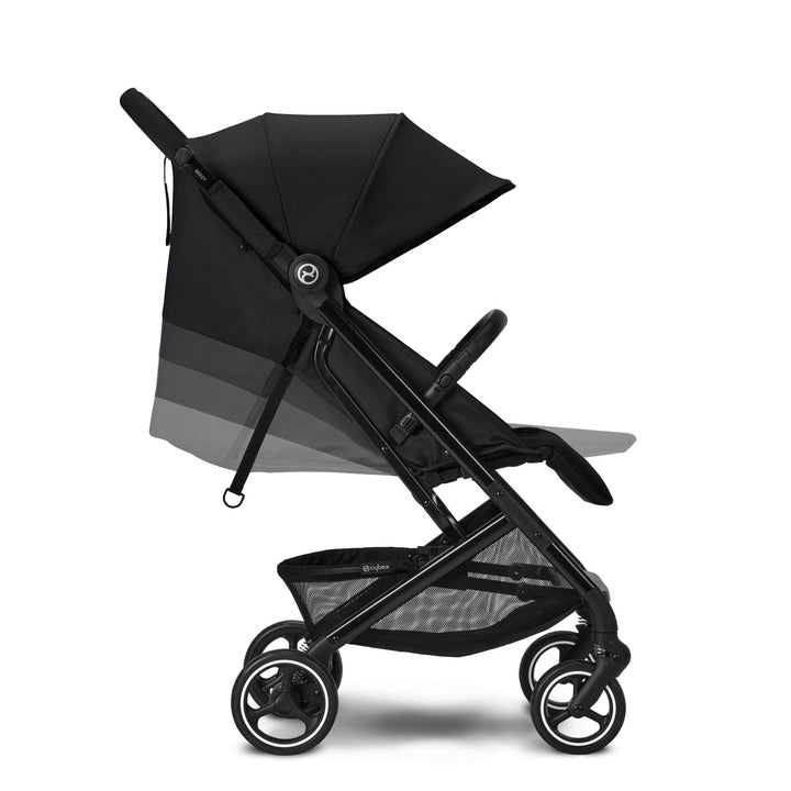 Cybex Prams & Pushchairs Cybex Beezy Compact Pushchair with Raincover- Moon Black (2023)