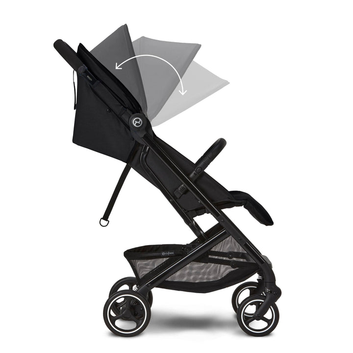Cybex Prams & Pushchairs Cybex Beezy Compact Pushchair with Raincover- Moon Black (2023)