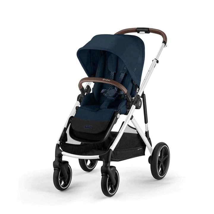 Cybex Prams & Pushchairs Cybex Gazelle S Twin Pushchair - Silver / Ocean Blue