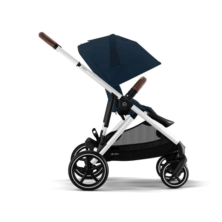 Cybex Prams & Pushchairs Cybex Gazelle S Twin Pushchair - Silver / Ocean Blue