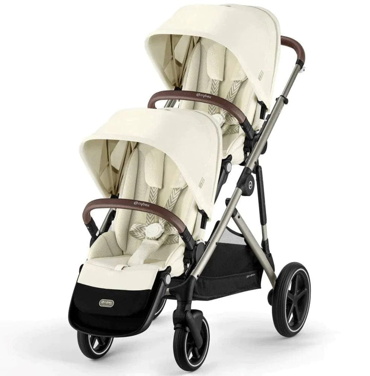 Cybex Prams & Pushchairs Cybex Gazelle S Twin Pushchair - Taupe / Seashell Beige