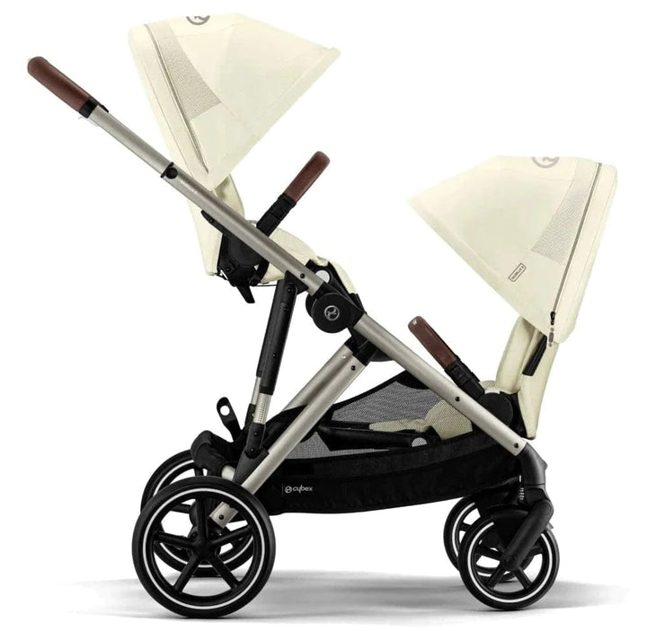 Cybex Prams & Pushchairs Cybex Gazelle S Twin Pushchair - Taupe / Seashell Beige