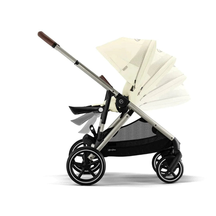 Cybex Prams & Pushchairs Cybex Gazelle S Twin Pushchair - Taupe / Seashell Beige