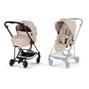 Cybex Prams & Pushchairs Cybex MIOS Stroller & Carrycot (Comfort) - Matt Black/Cozy Beige