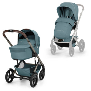 Cybex Prams & Pushchairs Cybex Talos S Lux with Fold Carrycot - Taupe/Stormy Blue (2026)