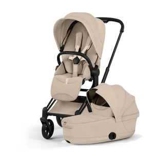 Cybex Prams & Pushchairs Matt Black Cybex PRIAM Pushchair & Carrycot - Style Collection, Cozy Beige