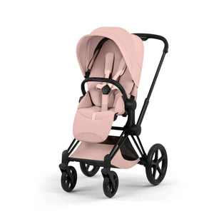 Cybex Prams & Pushchairs Matt Black Cybex PRIAM Pushchair - Style Collection, Peach Pink